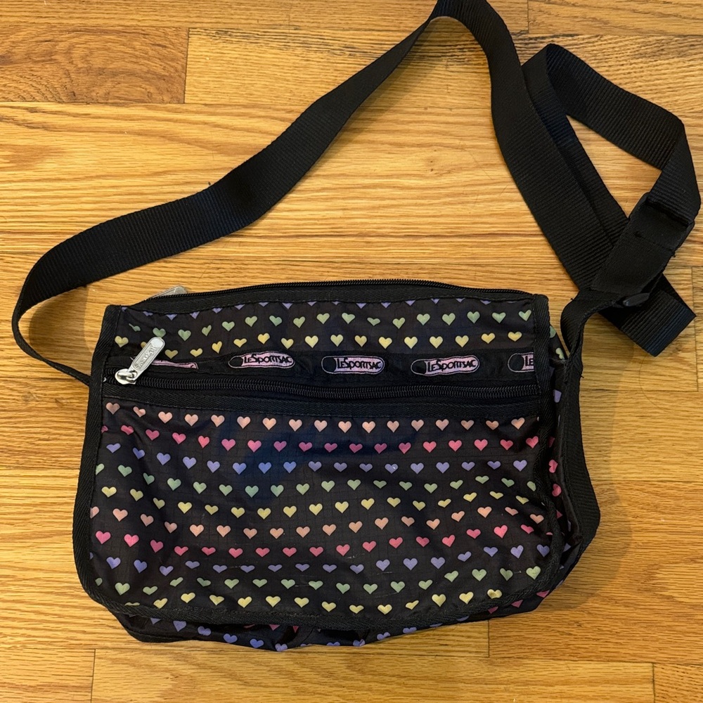LeSportsac Multicolor Heart Crossbody Bag
